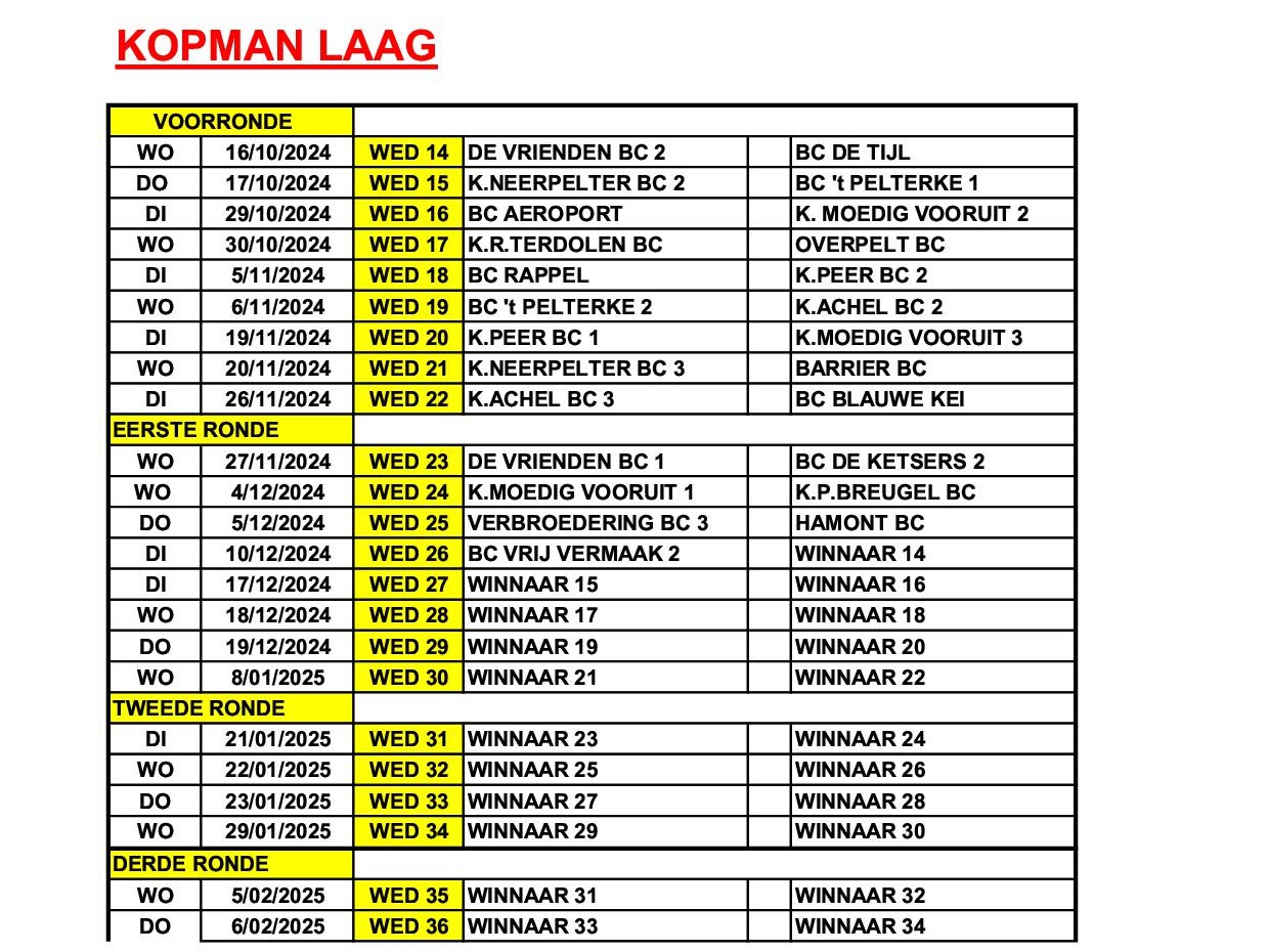 Kalender Ploegenbeker K MV kopman laag 2024.20251